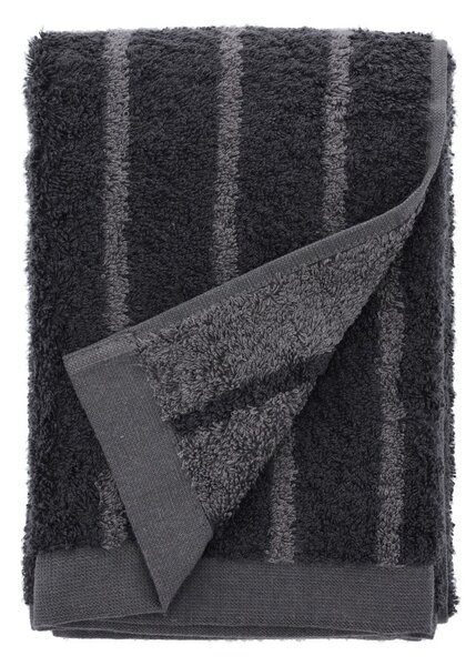 Šedý ručník z froté bavlny Södahl Stripes, 100 x 50 cm