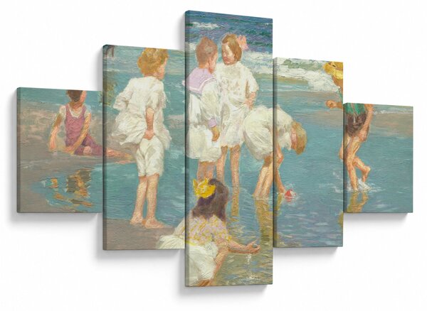 Obraz - Edward Henry Potthast, A Holiday, reprodukce (125x70 cm)