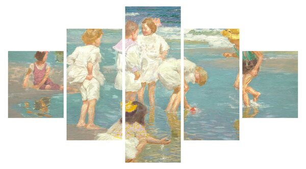 Obraz - Edward Henry Potthast, A Holiday, reprodukce (125x70 cm)