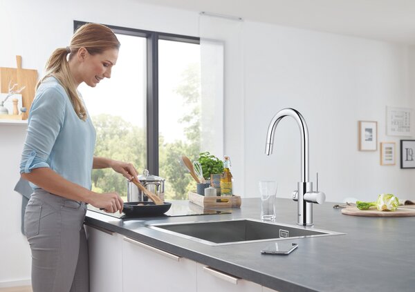 Grohe Blue kuchyňská baterie s filtrem stojící StarLight Chrome 31541000