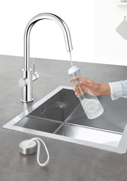 Grohe Blue kuchyňská baterie s filtrem stojící StarLight Chrome 31541000