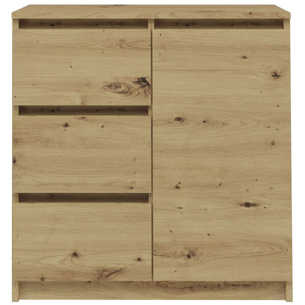 Topeshop 1D3S ARTISAN KPL, Dub, 1 police/polic, Dřevotřískové desky, Dřevotřískové desky, Matný, 800 mm