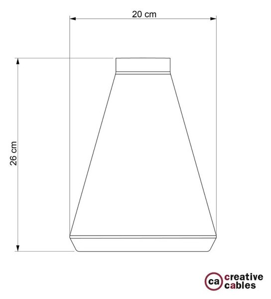 Creative cables Betonové stínidlo Funnel pro závěsné lampy s kabelovou svorkou a objímkou E27 Barva komponentu: Tmavý beton