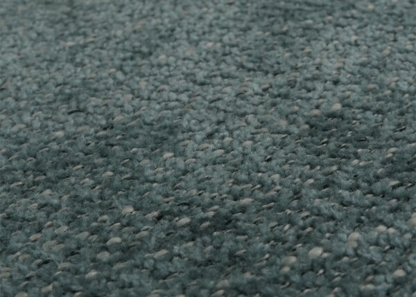 Sada 6 jídelních židlí Littau, kuchyňská židle s vysokým opěradlem, látka/textil žinylka dřevo zelená, nohy v přírodní barvě