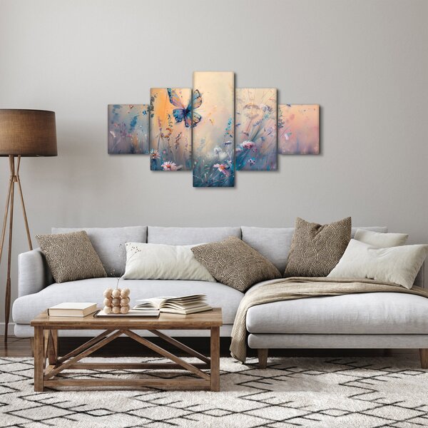 Obraz - Louka s motýlem II. (125x70 cm)