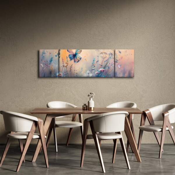 Obraz - Louka s motýlem II. (170x50 cm)