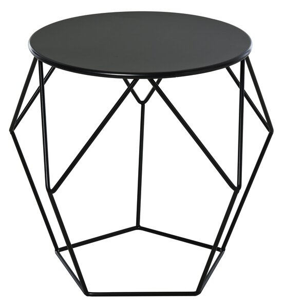 HOMCOM Nordický minimalistický geometrický konferenční stolek, ocel, 54x54x44cm | Aosom