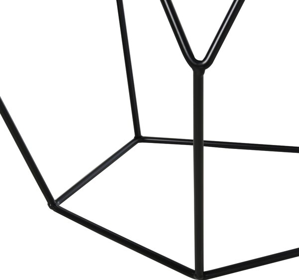 HOMCOM Nordický minimalistický geometrický konferenční stolek, ocel, 54x54x44cm | Aosom