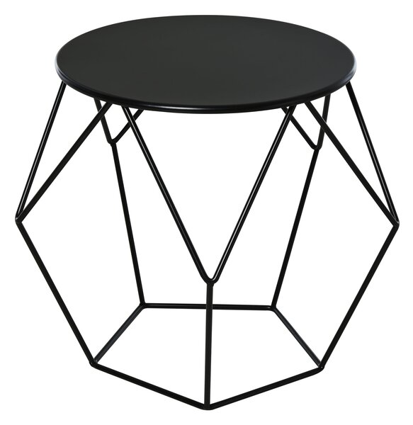 HOMCOM Nordický minimalistický geometrický konferenční stolek, ocel, 54x54x44cm | Aosom