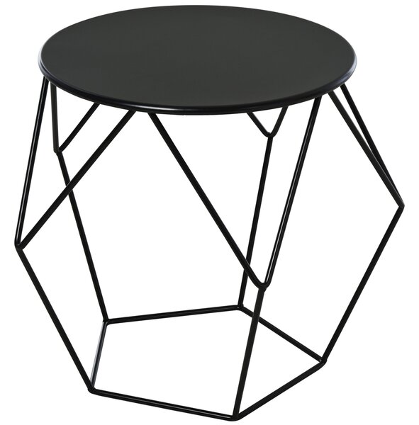 HOMCOM Nordický minimalistický geometrický konferenční stolek, ocel, 54x54x44cm | Aosom