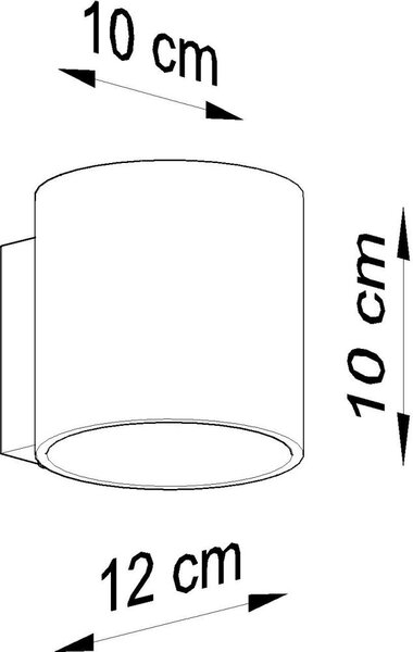 Sollux Lighting Orbis nástěnné svítidlo 1x40 W bílá SL.0050