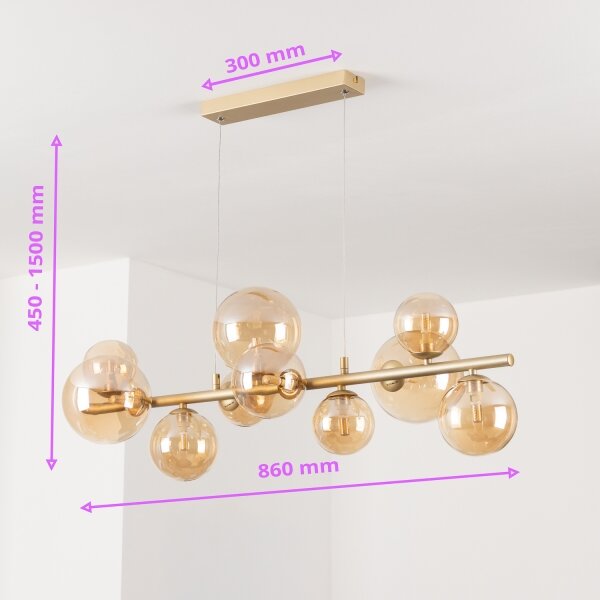 Brilagi - LED Lustr na lanku MILLA 10xG9/3W/230V zlatá