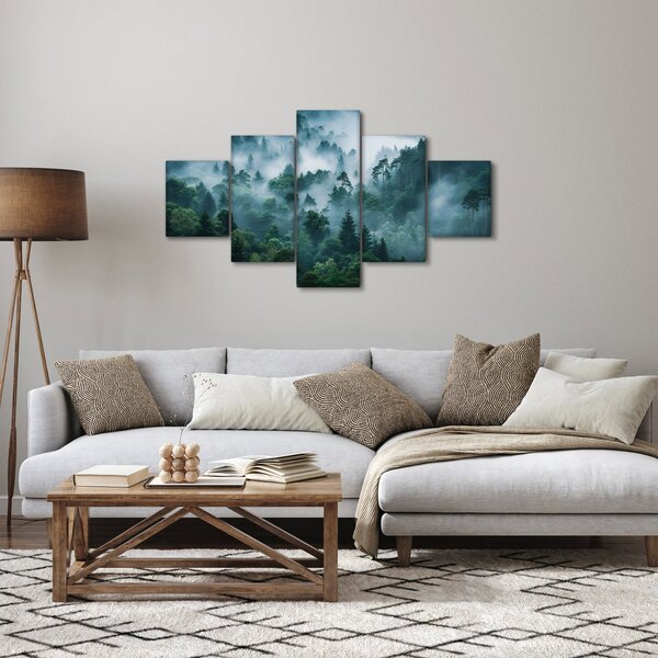 Obraz - Les v mlze (125x70 cm)
