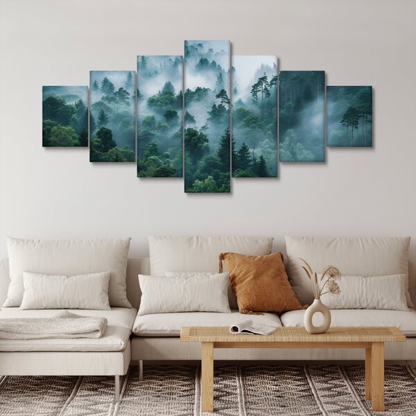 Obraz - Les v mlze (210x100 cm)