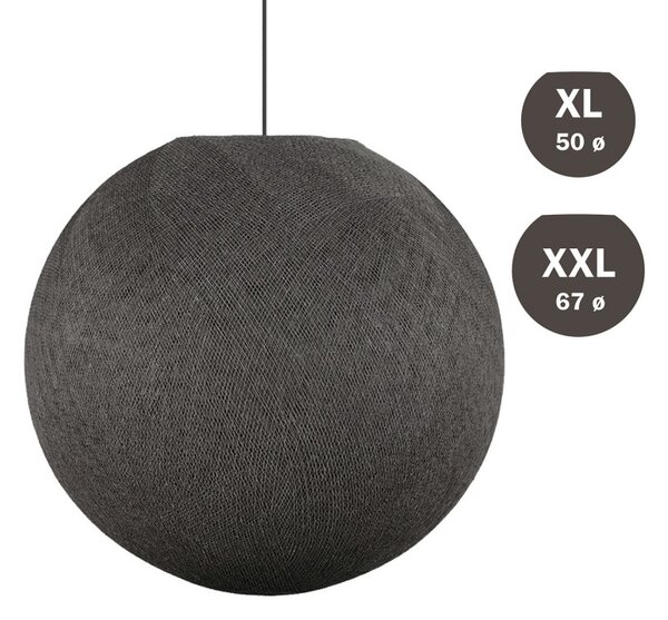 Creative cables Stínidlo koule Sphere Light, ručně tkané Barva komponentu: Antracit, Velikost ⌀: XXL - 67cm