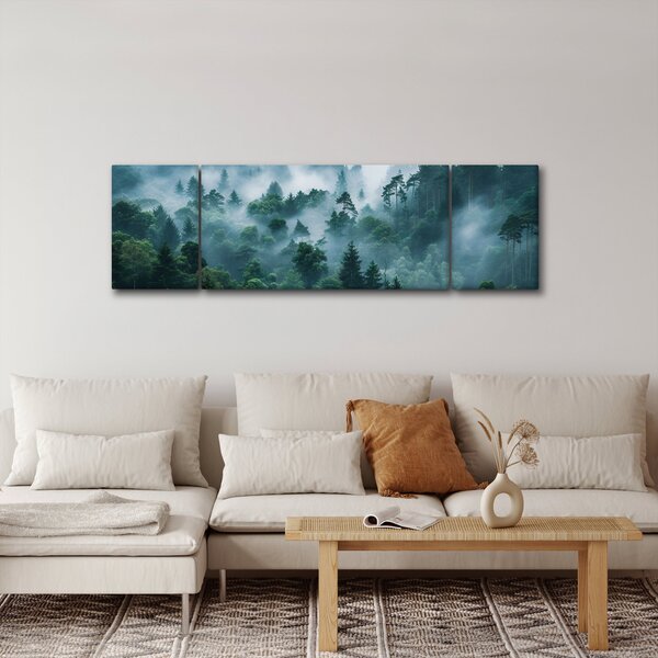 Obraz - Les v mlze (170x50 cm)
