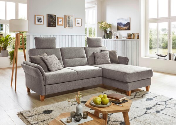 ROHOVÁ SEDAČKA, textil, šedavě hnědá Sit & More - Sedací soupravy, Online Only