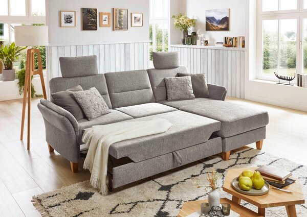 ROHOVÁ SEDAČKA, textil, šedavě hnědá Sit & More - Sedací soupravy, Online Only