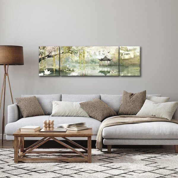 Obraz - Čínské jezero (170x50 cm)