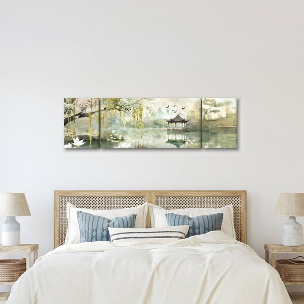Obraz - Čínské jezero (170x50 cm)