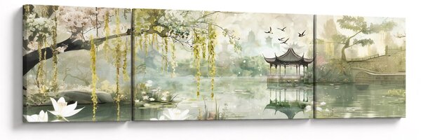Obraz - Čínské jezero (170x50 cm)