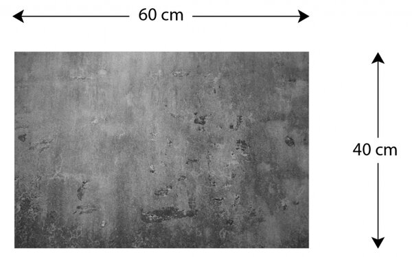 ALLboards METAL MB64_00004 kovový obraz beton 60 x 40 cm