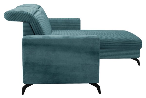 ROHOVÁ SEDAČKA, textil, petrolej Sit & More - Sedací soupravy, Online Only