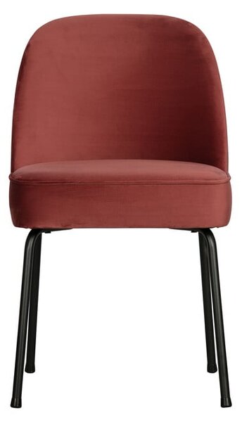 Červené sametové jídelní židle v sadě 2 ks Vogue Chestnut – BePureHome