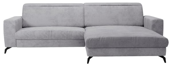 ROHOVÁ SEDAČKA, textil, světle šedá Sit & More - Sedací soupravy, Online Only