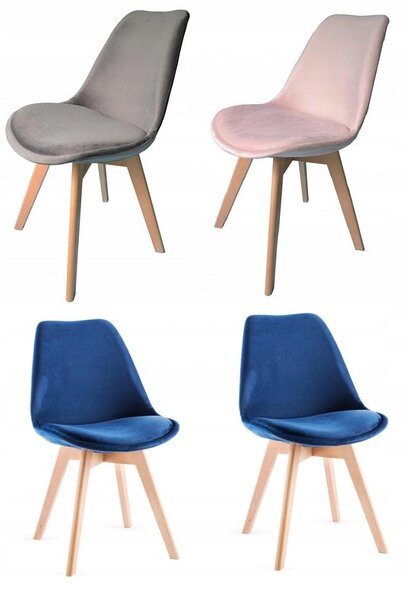 Ekspand | Židle WF1058 - Tmavě šedá - Skandinávský design - Ergonomická a pohodlná - Jídelní židle