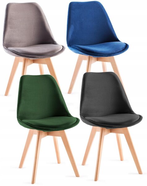 Ekspand | Židle WF1058 - Tmavě šedá - Skandinávský design - Ergonomická a pohodlná - Jídelní židle