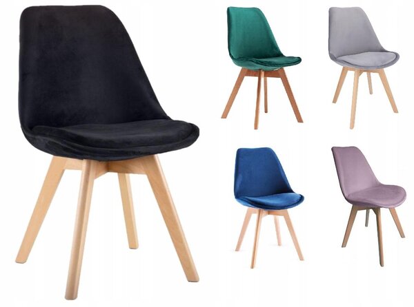 Ekspand | Židle WF1058 - Tmavě šedá - Skandinávský design - Ergonomická a pohodlná - Jídelní židle