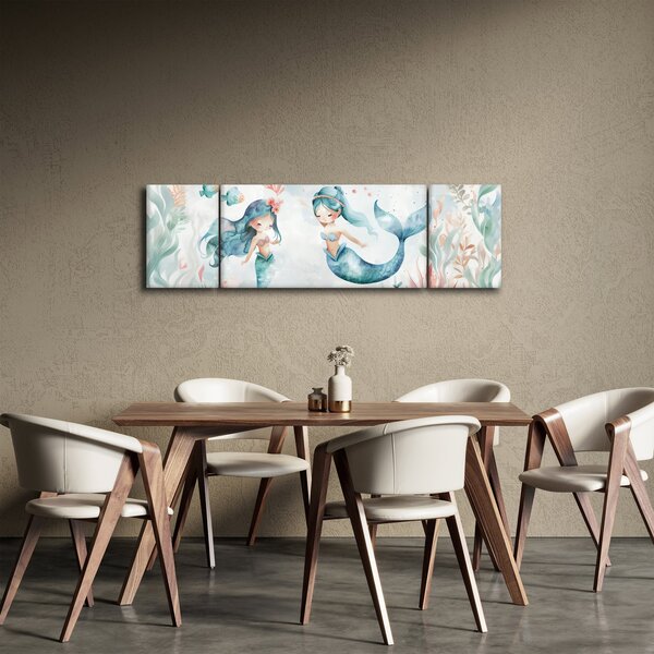 Obraz - Mořské panny (170x50 cm)