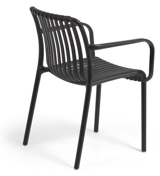 Černá zahradní židle Kave Home Isabellini