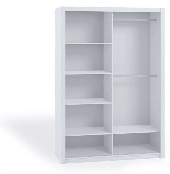Skříň s posuvnými dveřmi 120 BRYAN - bílá