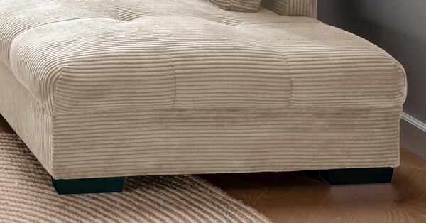 ROHOVÁ SEDAČKA, textil, béžová P & B - Sedací soupravy, Online Only