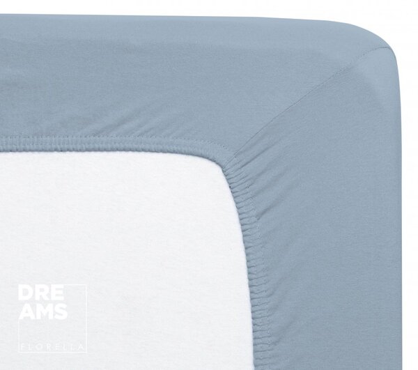 Florella Prostěradlo Organic Cotton Jersey Kristallblau Zvolte jeden rozměr prostěradla: 90-100x200 cm