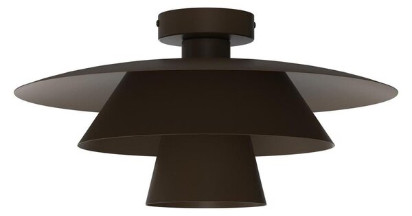 Stropní svítidlo PLATO 1xE27/15W/230V pr. 32 cm hnědá