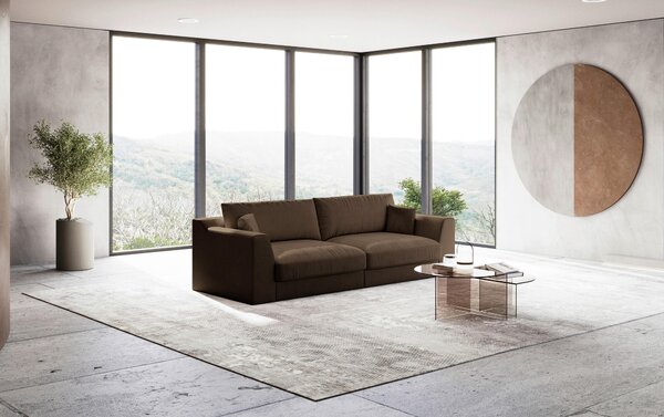 POHOVKA BIG SOFA, textil, tmavě hnědá Sit & More - Pohovky, Online Only
