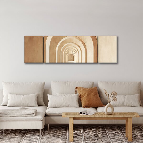 Obraz - Béžový průchod (170x50 cm)