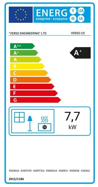 Sporák na dřevo Verso CS Lite 7,7 kW | kamna na dřevo s troubou, varnou deskou a přihrádkou na dřevo