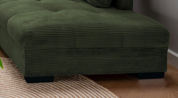 ROHOVÁ SEDAČKA, textil, tmavě zelená P & B - Sedací soupravy, Online Only