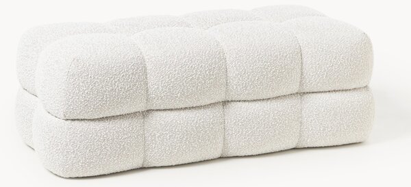 Čalouněná bouclé lavice Ellie