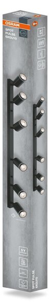 Černá Bodovka LED SPOT PULSE 6xGU10 900 mm