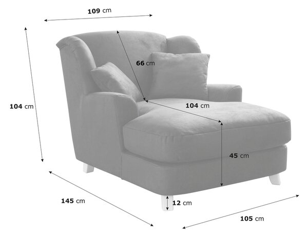 XXL KŘESLO, textil, ecru Sit & More - Online Only křesla & taburety, Online Only