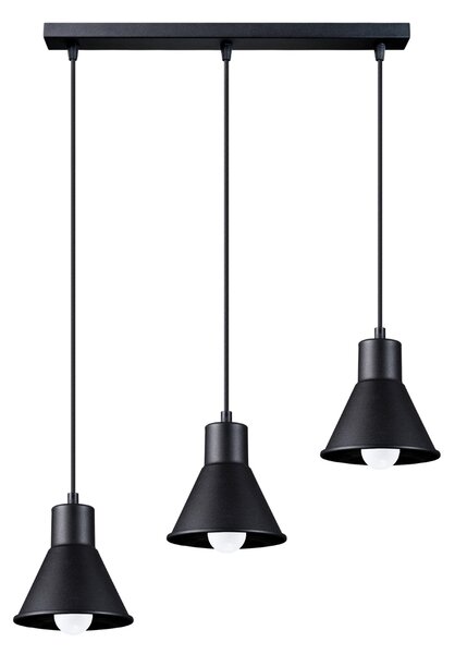 Sollux Lighting Závěsné svítidlo TALEJA 3 černé [E27]