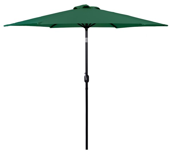 MultiGarden SL-UM003C Zahradní slunečník, sklopný s klikou 270 cm, zelený
