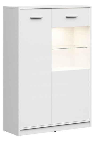 NEPO PLUS vitrína REG1D1W/90, bílá