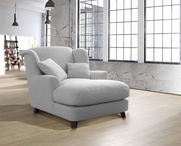 XXL KŘESLO, textil, kompozitní dřevo, barvy stříbra Sit & More - Online Only křesla & taburety, Online Only
