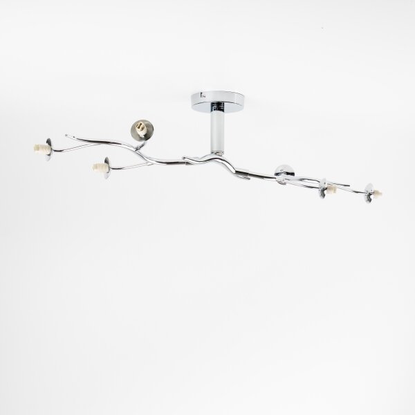 Brilagi - LED Přisazený lustr MISTEL 6xG9/3W/230V černý chrom/kouřová